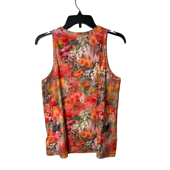 ATHLETA WOMEN'S RENEWED BLOOM SPRING PINK ZEPHYR REFINED TANK TOP SZ S - Picture 2 of 3